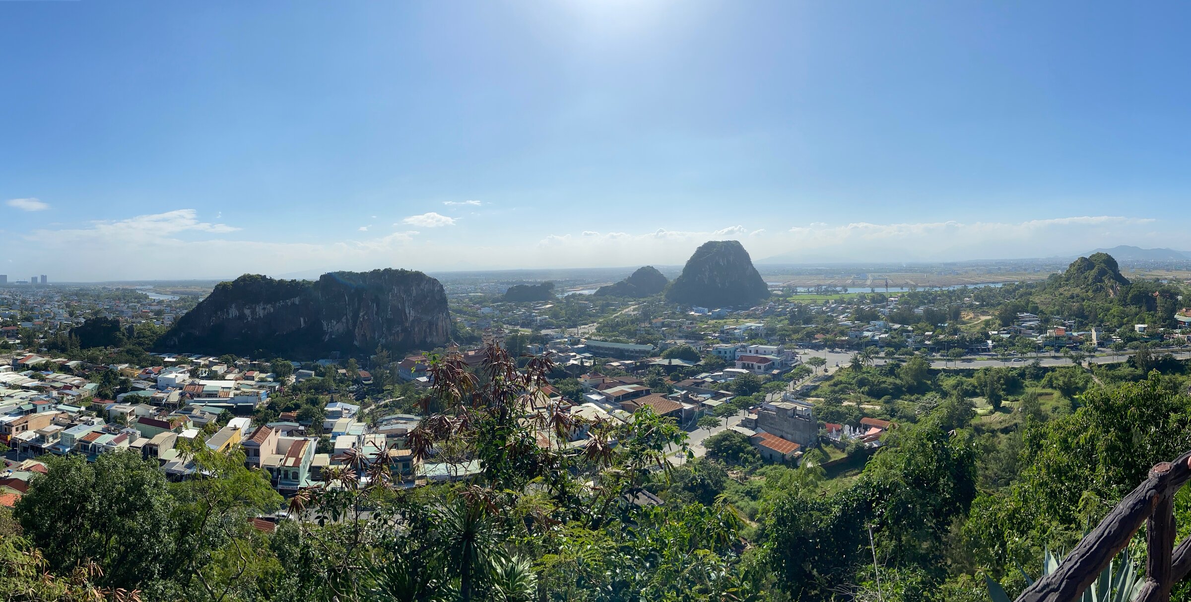 The Marble Mountains in Da Nang. Allow for stairs and a separate transfer to Hoi An.