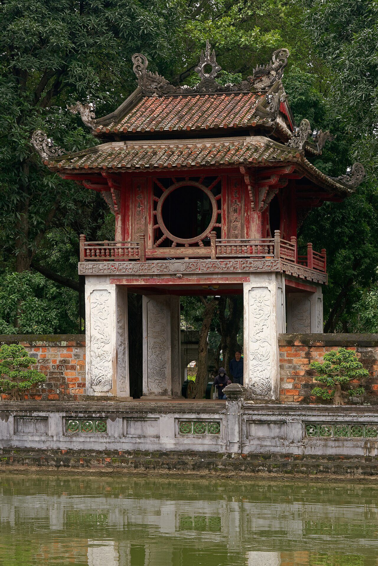Hanoi's Temple of Literature, before returning to the central neighbourhoods.