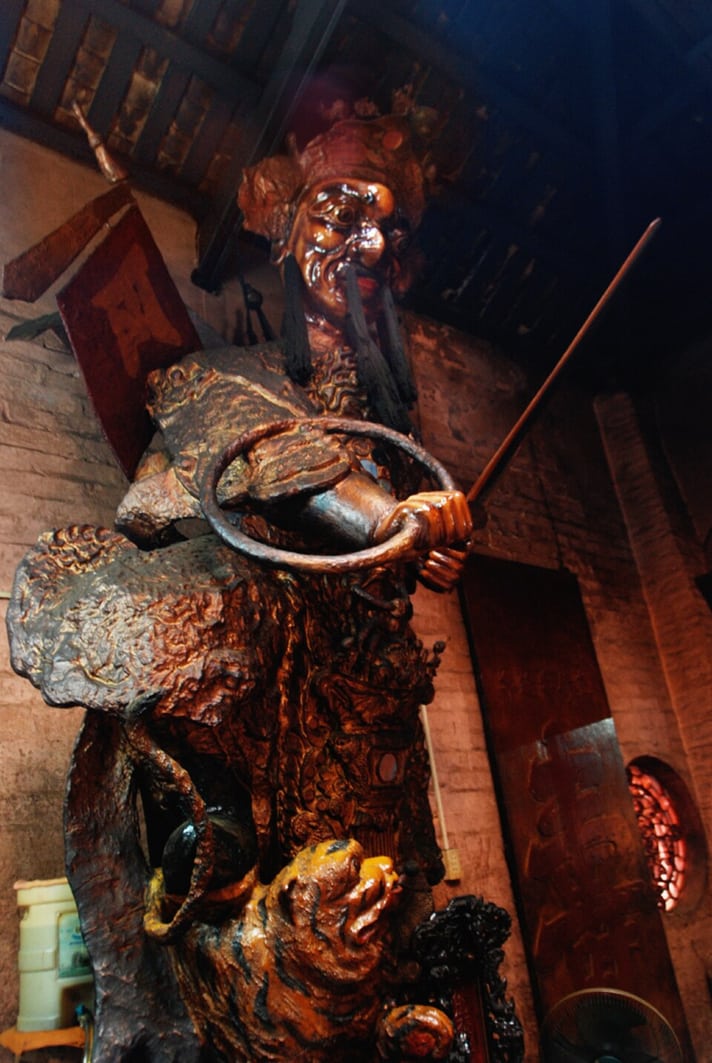 A deity statue inside Thien Hau Temple in Ho Chi Minh City