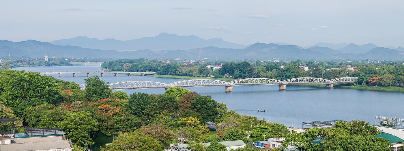 Truong Tien Bridge crossing the Perfume River in Hue