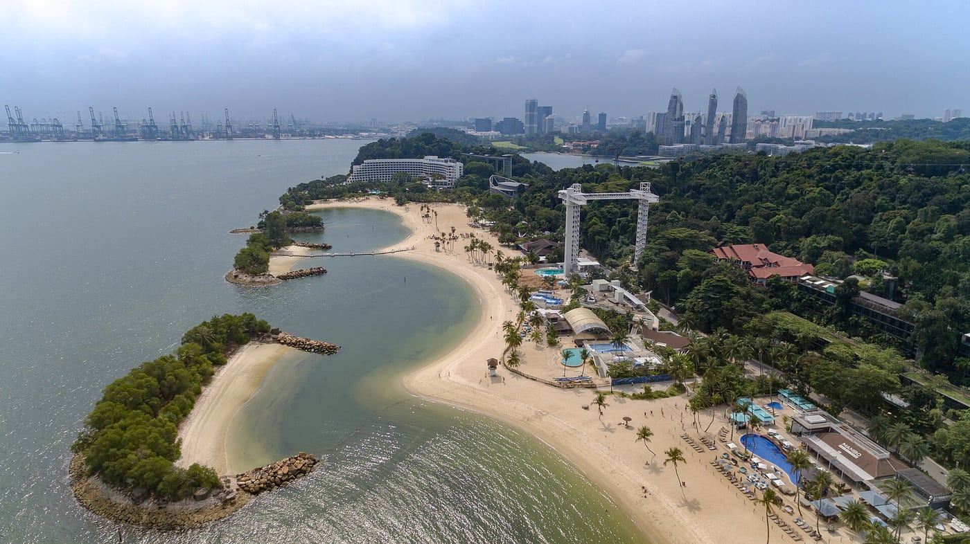 Siloso Beach on Sentosa