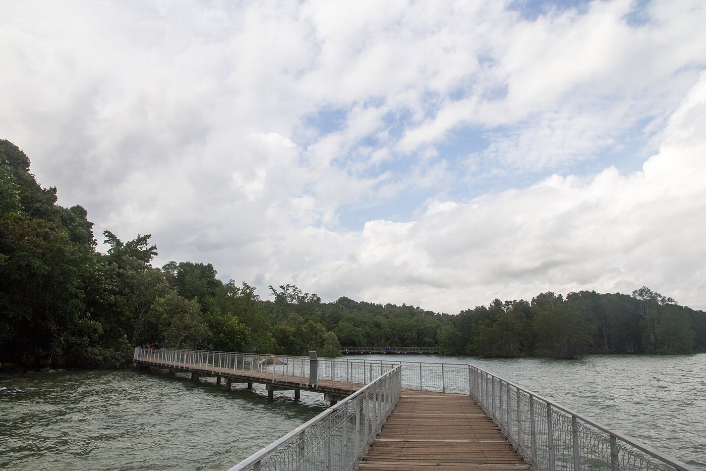 The coastal boardwalk at Chek Jawa wetlands, photographed in 2015