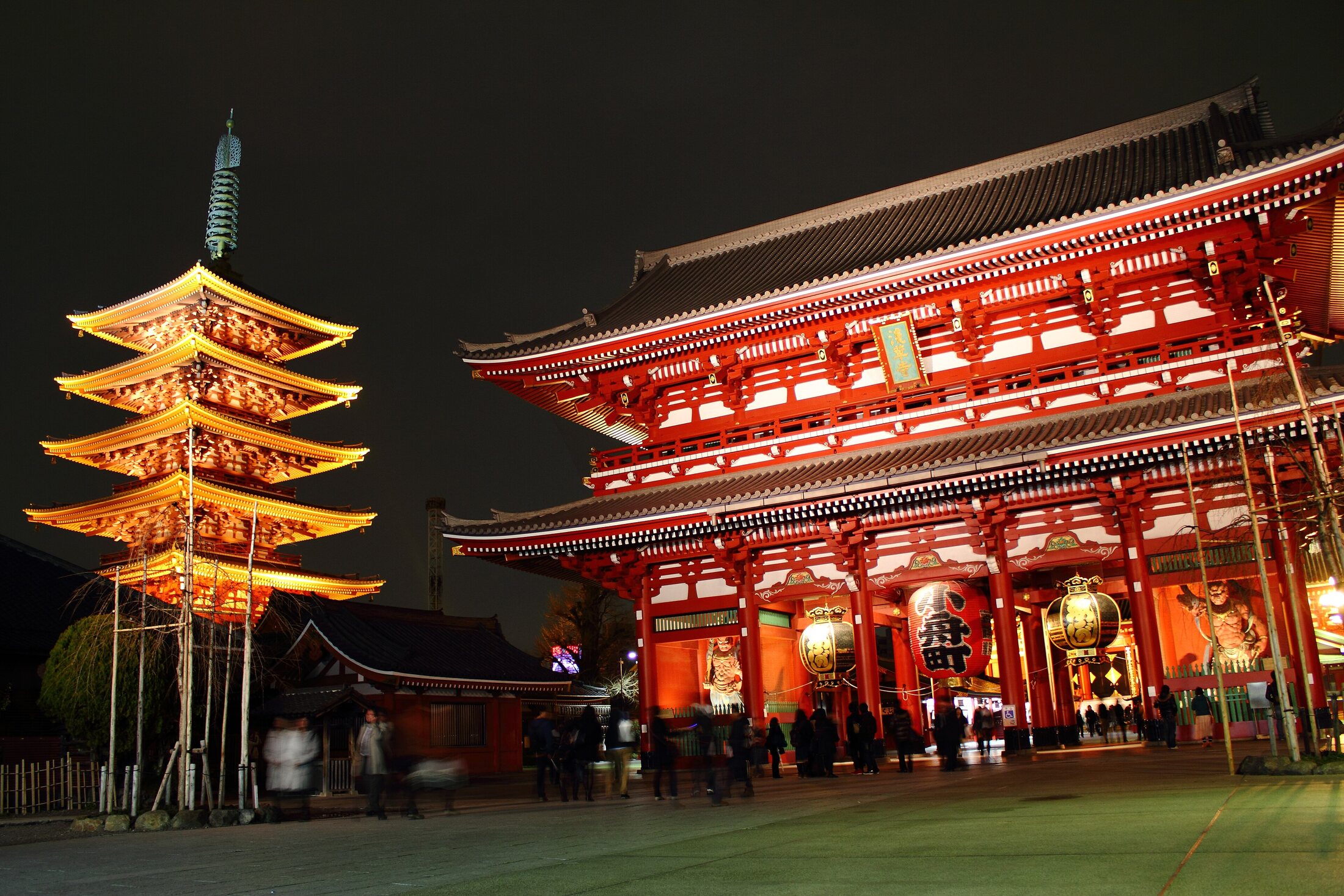 Senso-ji in Asakusa, followed by the surrounding shops and the Sumida River area.