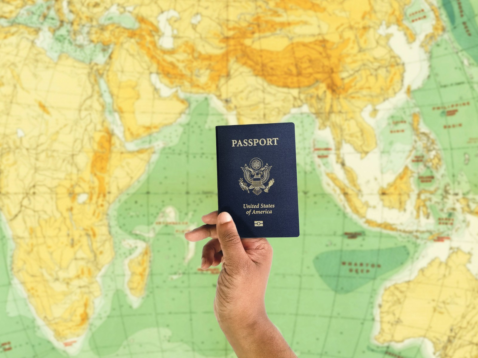 A real passport used for travel